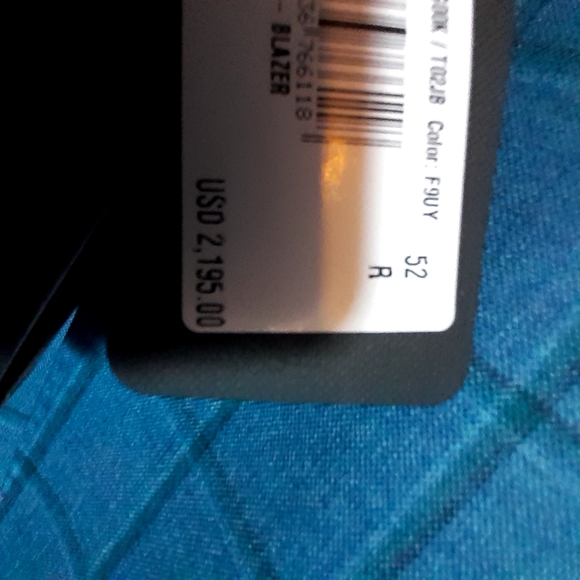 Brand new GEORGIO ARMANI,42R bluish grey plaid - Picture 7 of 7